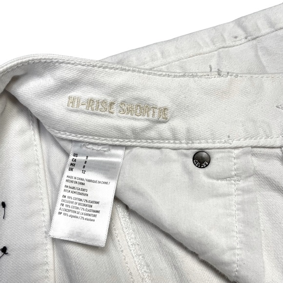 American Eagle Hi-Rise Shorty Shorts White - Picture 5 of 5